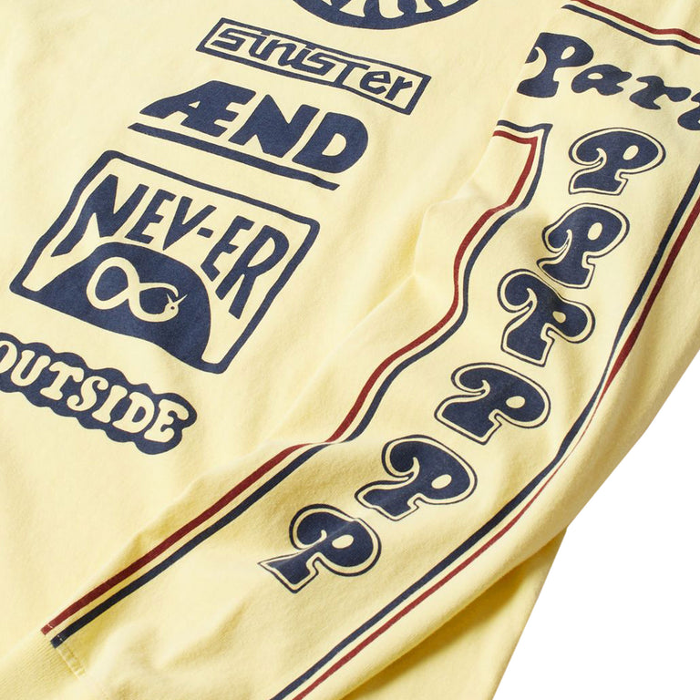 By Parra Never Sinister Long Sleeve T-Shirt - L / Yellow - 4