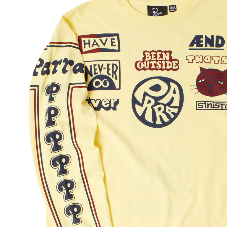 By Parra Never Sinister Long Sleeve T-Shirt - L / Yellow - 5