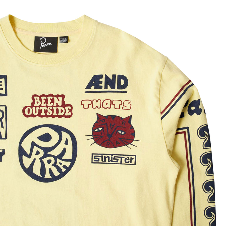 By Parra Never Sinister Long Sleeve T-Shirt - L / Yellow - 6