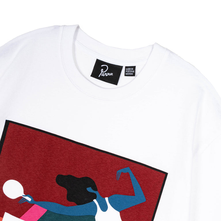 By Parra Ping Ponged T-Shirt - S / White - 2