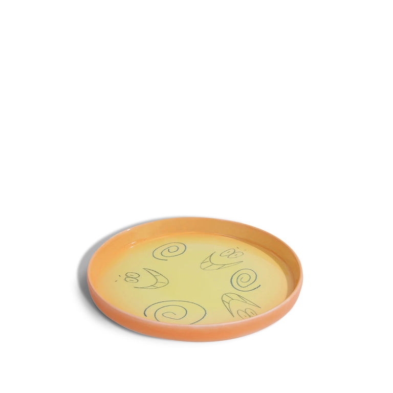 Frizbee Ceramics Baby Plate
