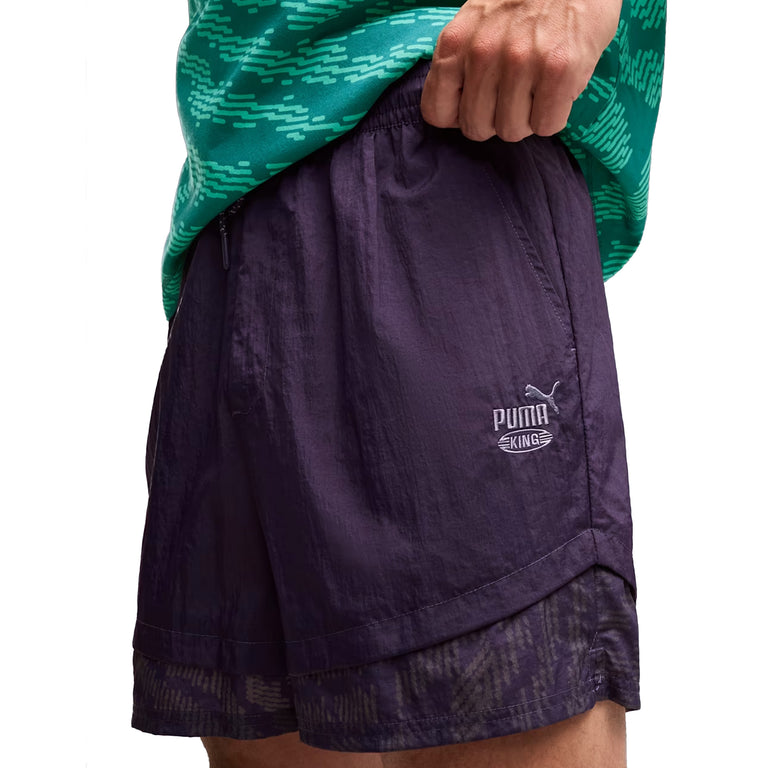 Puma x FPF x Salehe Bembury Portugal King Relaxed Shorts - S / Deep Plum - 4