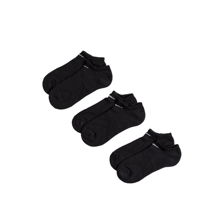 Nike Everyday Cushioned Short Crew Socks 3 Pack - S / Black / White
