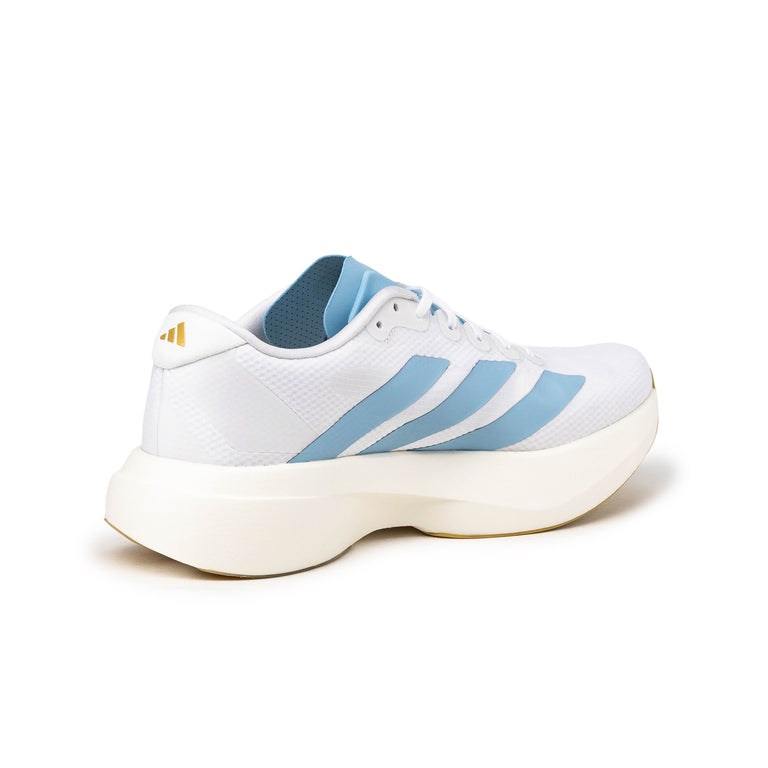 Adidas Adizero Evo SL *Woven* - 43 1/3 / Cloud White / Clear Blue / Matte Gold - 4
