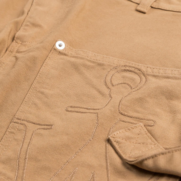JW Anderson Twisted Workwear Shorts - 52 / Flax - 7