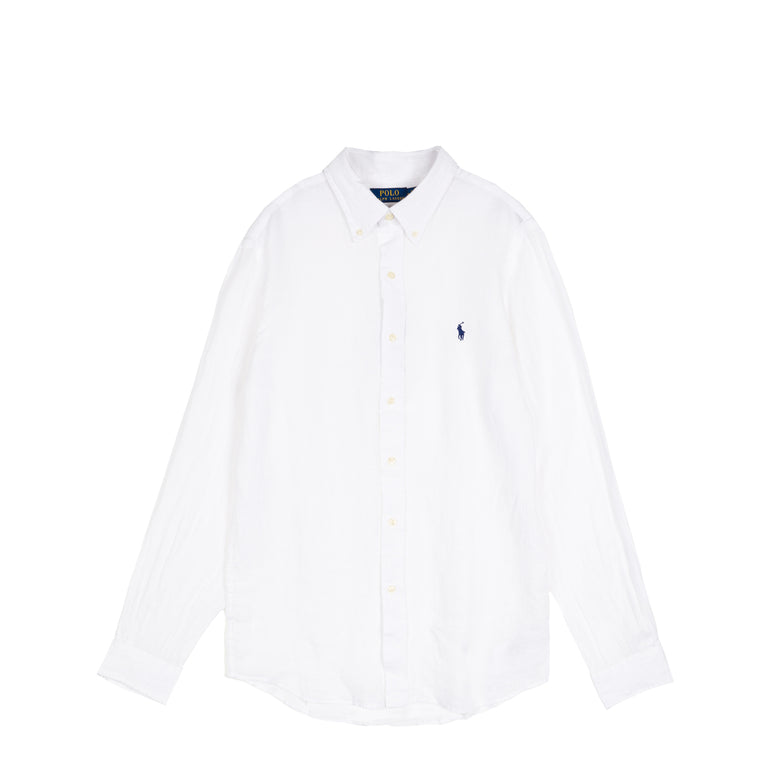 Polo Ralph Lauren Custom Fit Linen Shirt - XL / White
