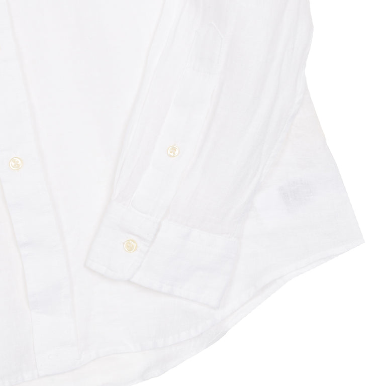 Polo Ralph Lauren Custom Fit Linen Shirt - XL / White - 4