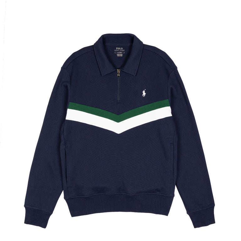 Polo Ralph Lauren Double-Knit Quarter-Zip Sweatshirt - S / White - 1