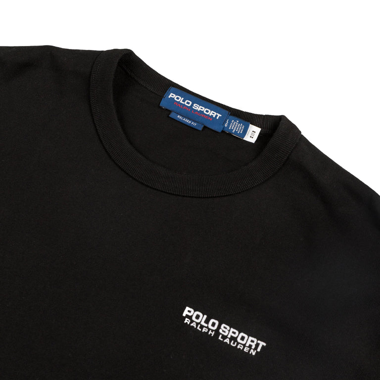 Polo Ralph Lauren Sport Jersey T-Shirt - L / Polo Black / White - 2