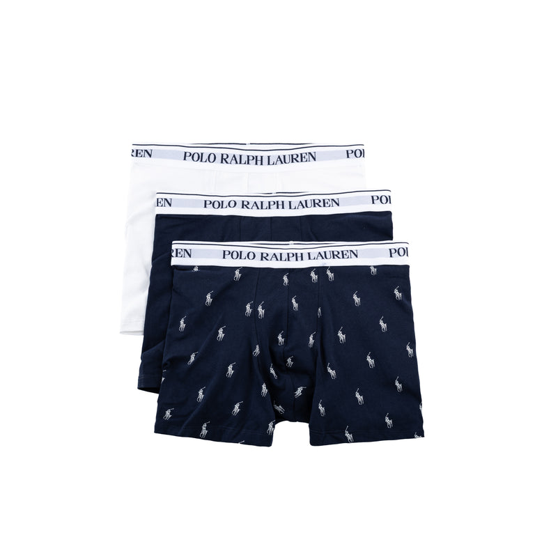 Polo Ralph Lauren Stretch Cotton Boxer Brief 3-Pack - S / Navy / White / Navy
