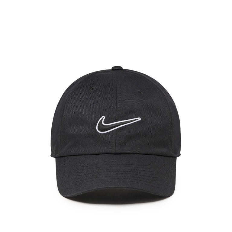 Nike Club Unstructured Swoosh Cap - M-L / Black / Black
