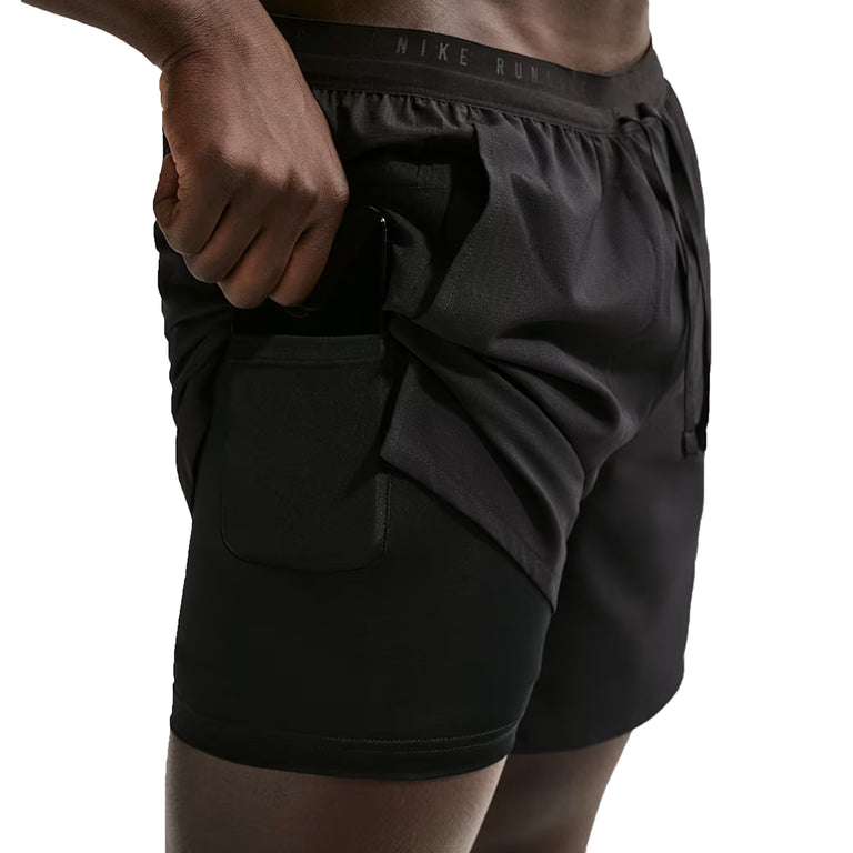 Nike	Stride Dri-FIT 2-in-1 Running Shorts - XL / Black - 3