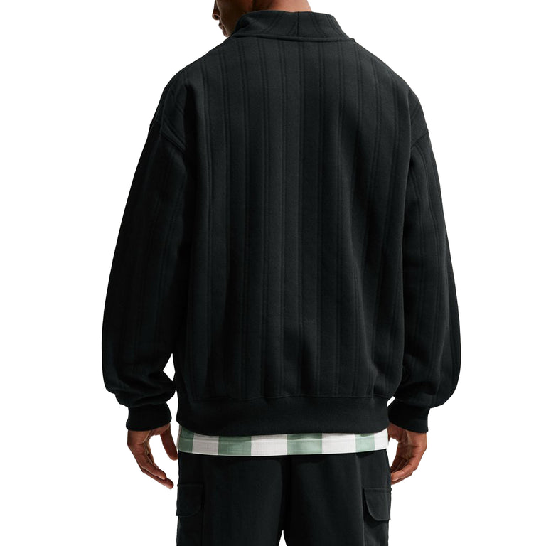 Nike	Fairway Fresh Therma-FIT Oversized 1/2-Zip Golf Top - S / Black / Limestone - 3
