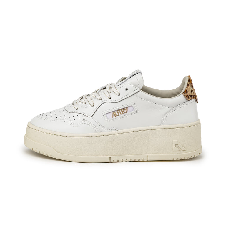 Autry Medalist Platform W - 40 / White / Leopard
