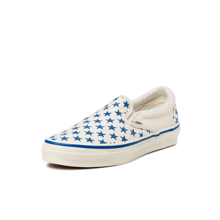 Vans Classic Slip-On *Stars* - 42 / White / Blue - 2