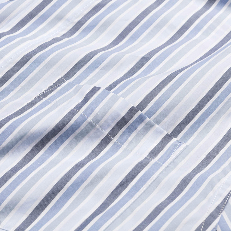 Marni Striped Organic Poplin Shirt - 50 / Lake - 4