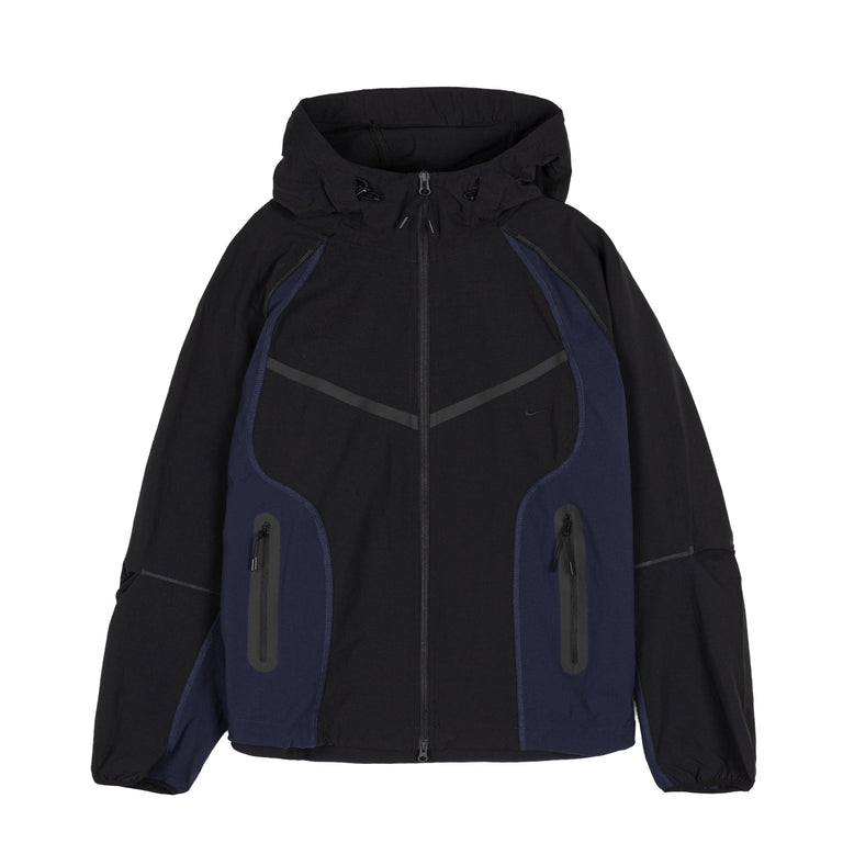 Nike	Tech Dri-Fit Woven Full-Zip Color-Block Windrunner Jacket - XL / Black / Obsidian / Black
