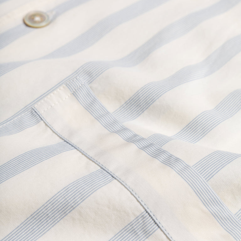 Tekla Pyjamas Short Sleeve Shirt - S / Needle Stripes - 4