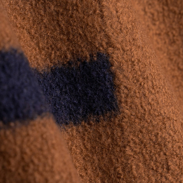 Wales Bonner Calm Polo - L / Brown / Navy - 5