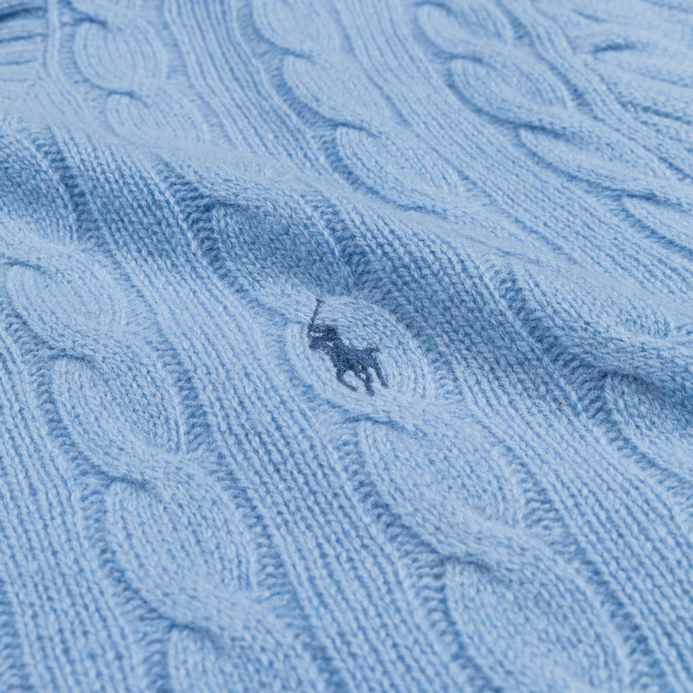 Polo Ralph Lauren Cable-Knit Wool-Cashmere Sweater - XXL / New Litchfield Blue - 4