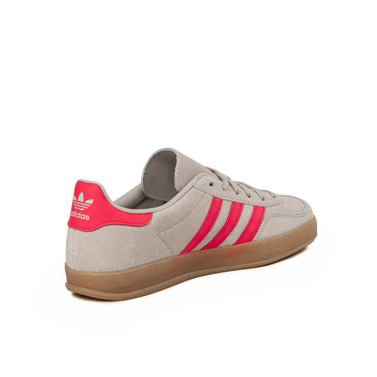 Adidas Gazelle Indoor - 42 2/3 / Wonder Aluminum / Lucid Red / Footwear White - 5