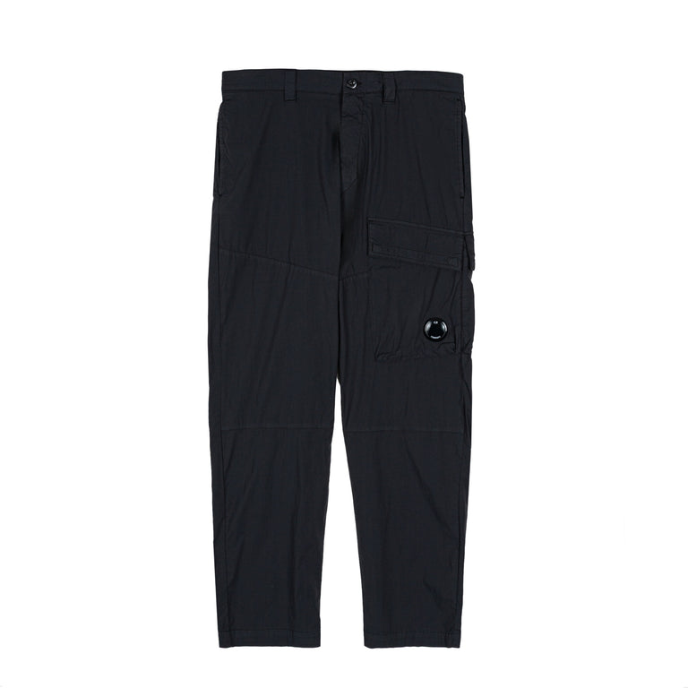C.P. Company 50 Fili Stretch Lens Cargo Pants - 46 / Black
