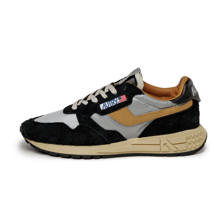 Autry Reelwind Low *Hairy Suede / Nylon* - 40 / Carbon / Silver / Orange
