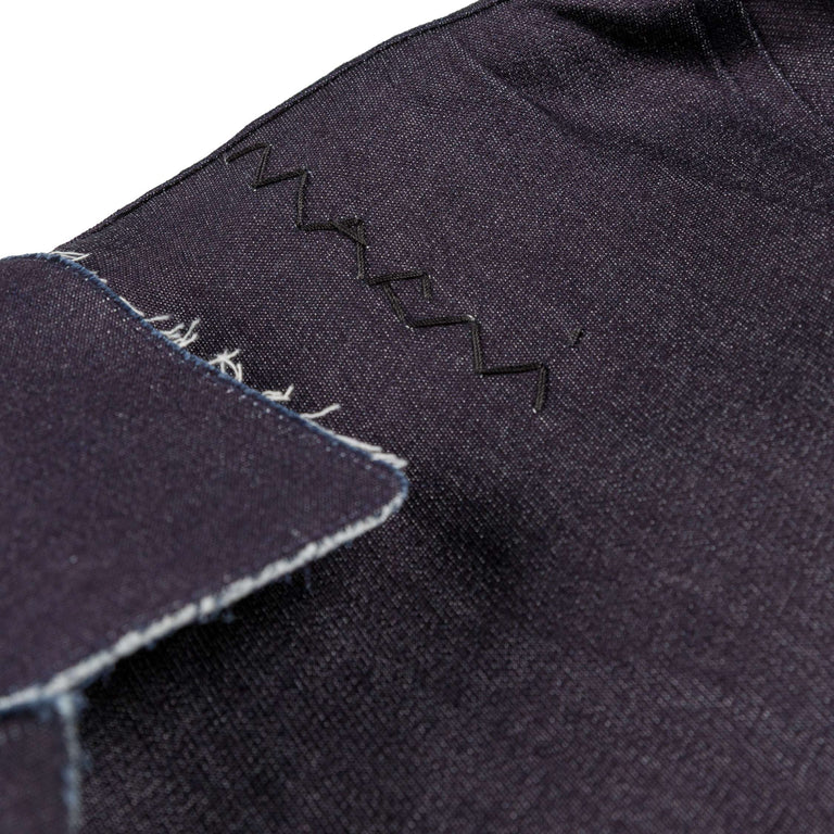 Marni Deep Blue Stretch Denim Trompe L'oeil Shirt - 50 / Blublack - 3