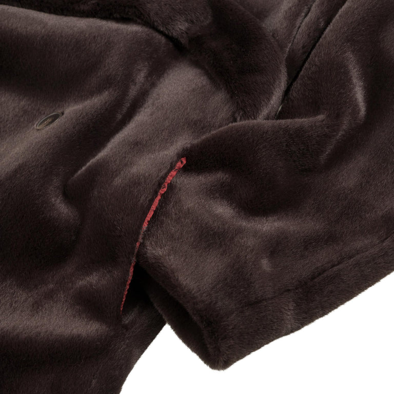 Drole de Monsieur Le Manteau Fourrure - S / Dark Brown - 3