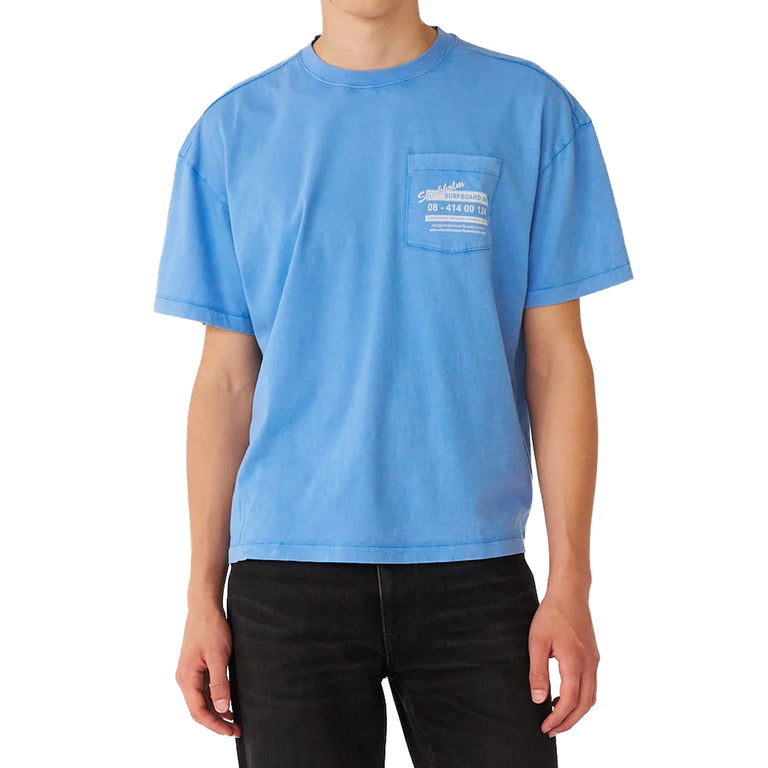 Stockholm Surfboard Club Printed Pocket T-Shirt - XL / Ocean - 4