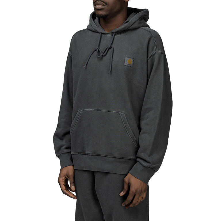 Carhartt WIP Nelson Hooded Sweat - S / Black-Garment Dyed - 2