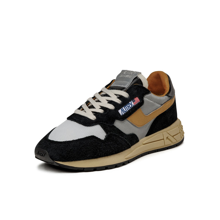 Autry Reelwind Low *Hairy Suede / Nylon* - 40 / Carbon / Silver / Orange - 2