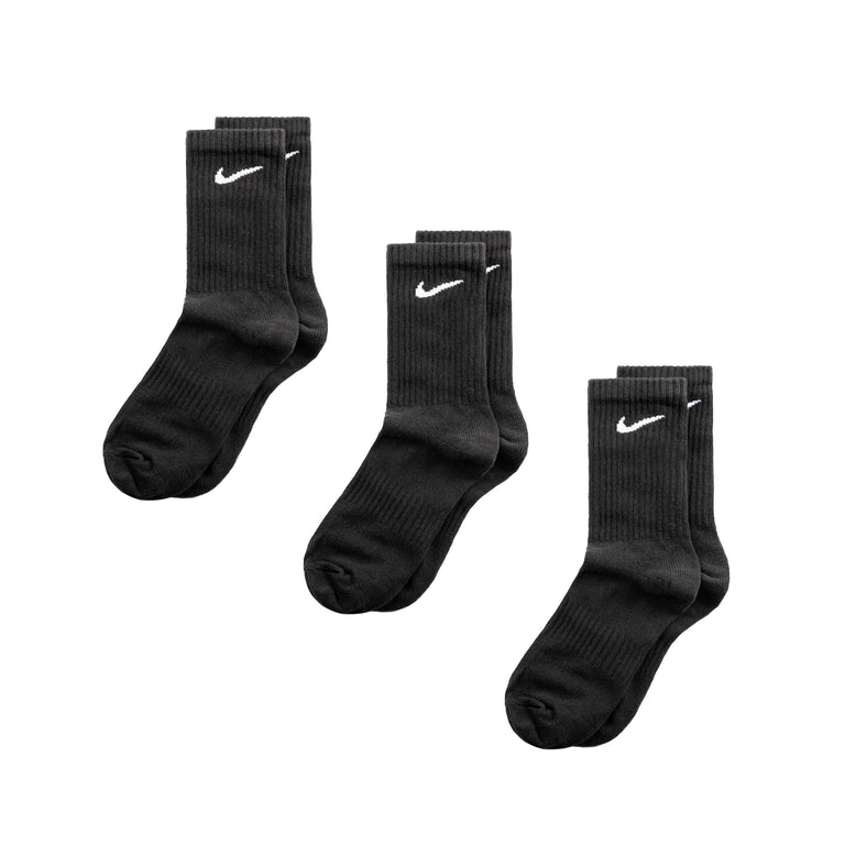 Nike	Everyday Lightweight Training Crew Socks 3-Pack - XL / Black / White
