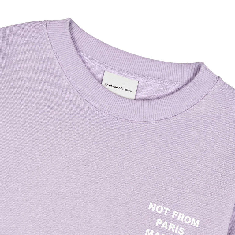 Drole de Monsieur Le Sweatshirt Slogan - XXL / Lavender - 3