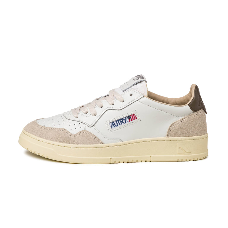 Autry Medalist *Leather / Suede* - 42 / White / Teak
