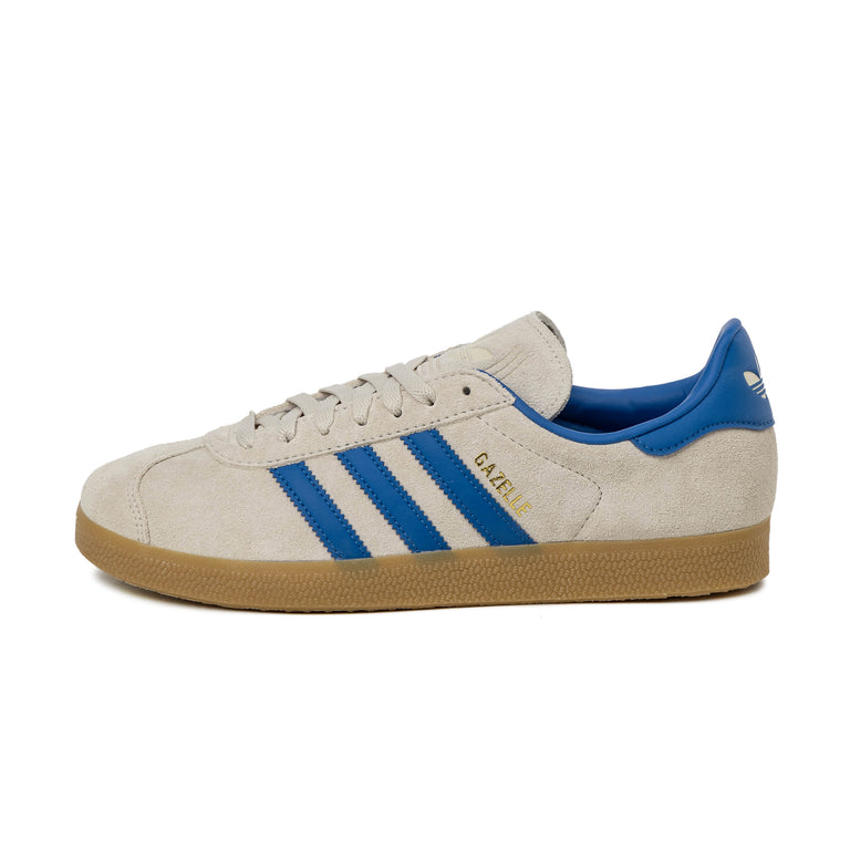 Adidas Gazelle - 36 2/3 / Aluminum / Blue / Gum 3 - 1
