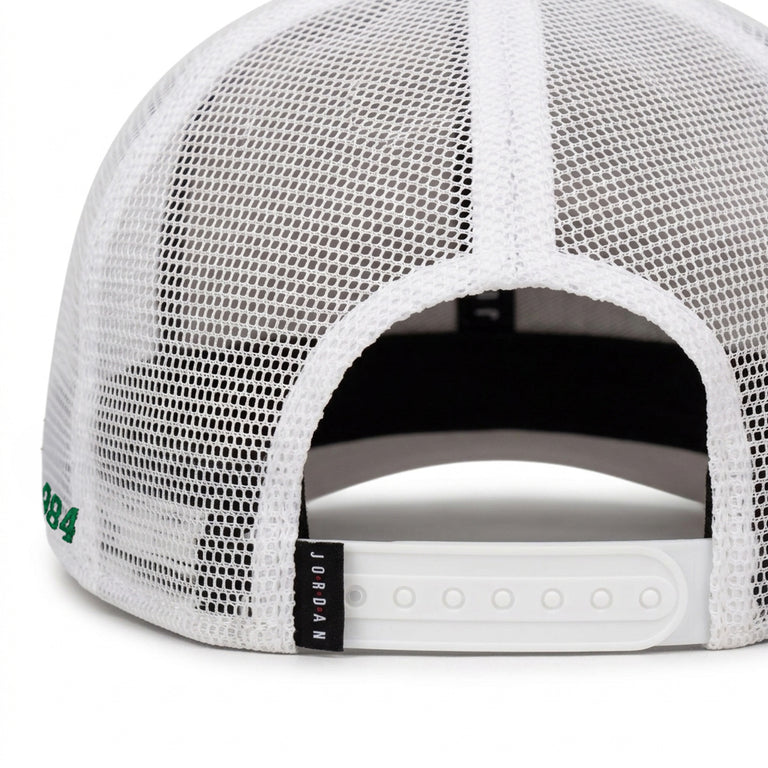 Nike	Jordan Rise Structured Trucker Cap - S/M / White/Court Green/Infrared 23 - 4