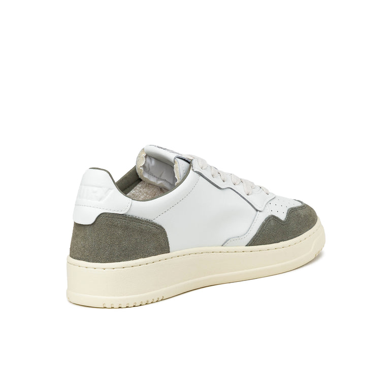 Autry Medalist *Soft Leather / Suede* - 40 / White / Smoked Green - 3