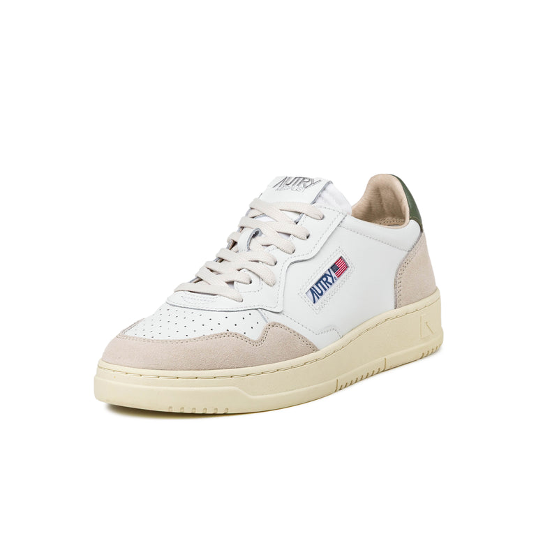 Autry Medalist *Leather / Suede* - 40 / White / Bronze Green - 2