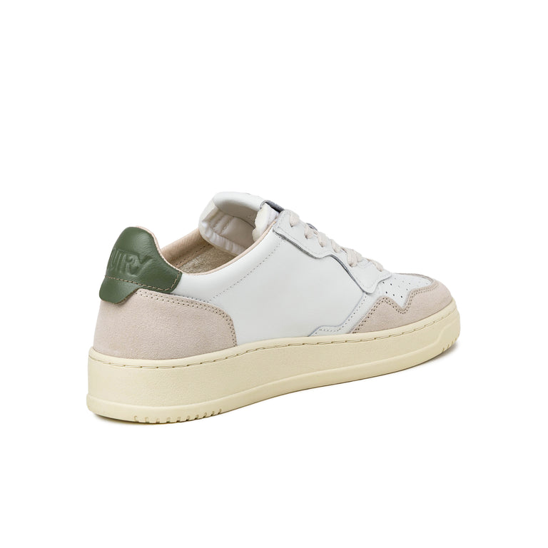 Autry Medalist *Leather / Suede* - 40 / White / Bronze Green - 3