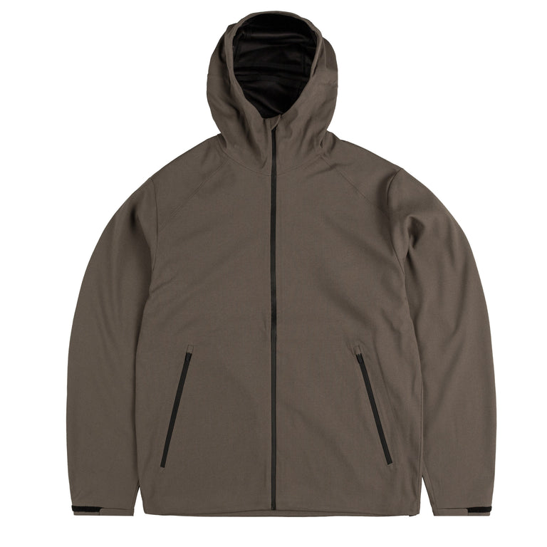 Hiking Patrol Waypoint Texture Hooded Jacket - XL / Dark Taupe
