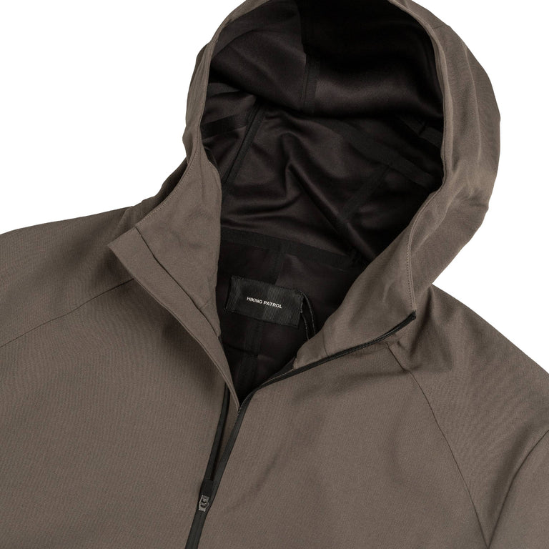 Hiking Patrol Waypoint Texture Hooded Jacket - XL / Dark Taupe - 2