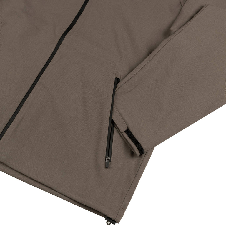 Hiking Patrol Waypoint Texture Hooded Jacket - XL / Dark Taupe - 3