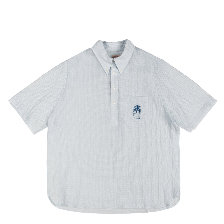 Brain Dead x Brooks Brothers Short Sleeve Pullover Shirt - M / Ice - 1