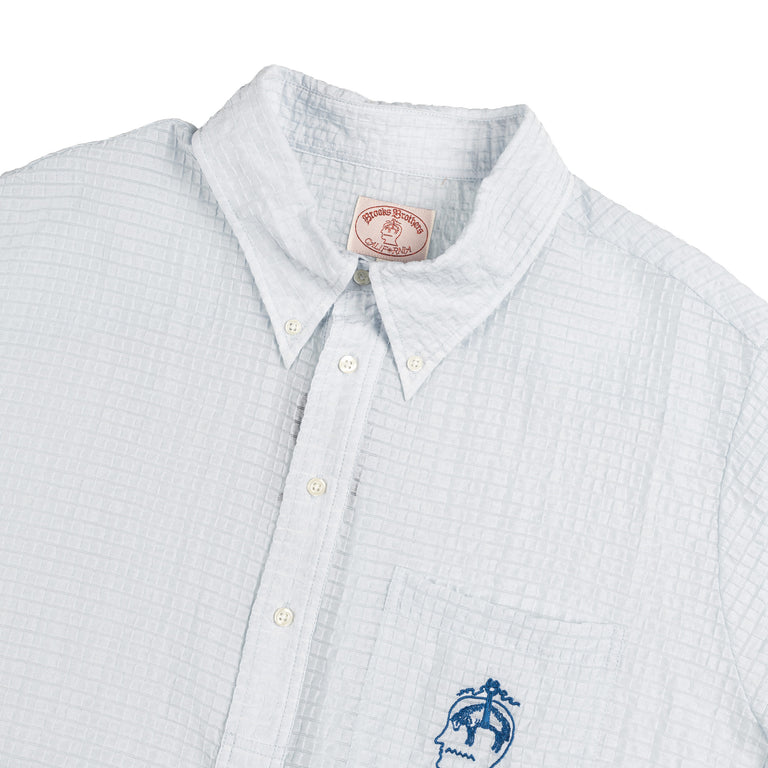 Brain Dead x Brooks Brothers Short Sleeve Pullover Shirt - M / Ice - 2