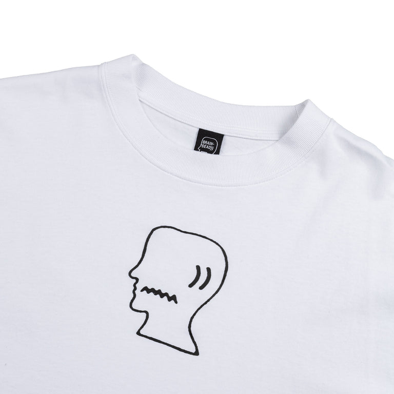 Brain Dead Logohead T-Shirt - XL / White - 2
