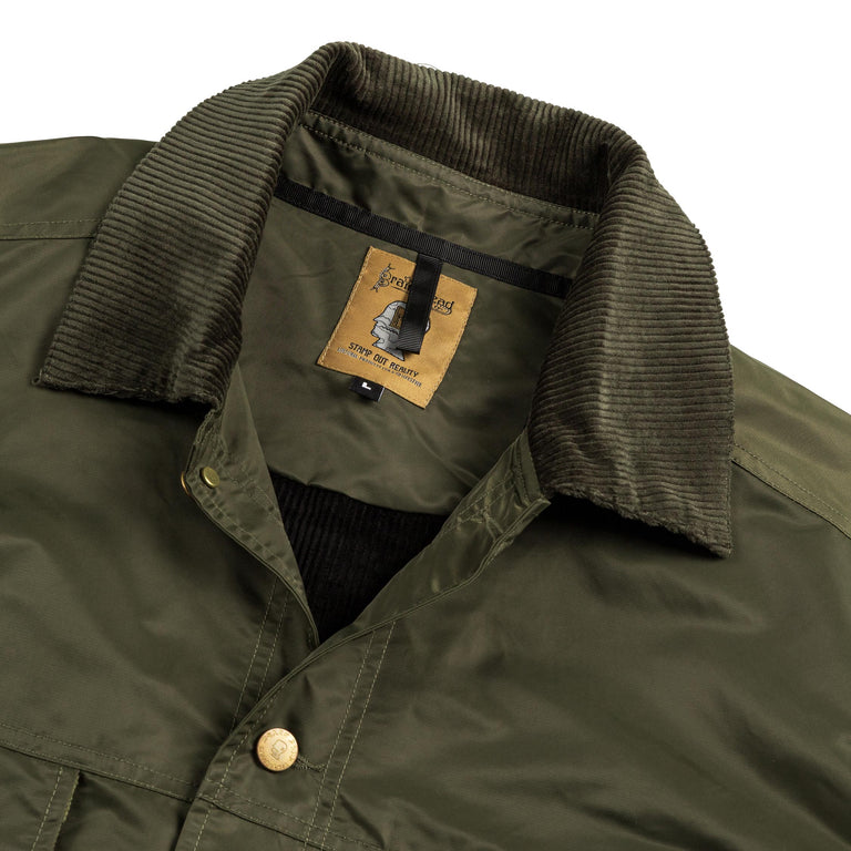 Brain Dead Cropped Chore Jacket - XL / Green - 2