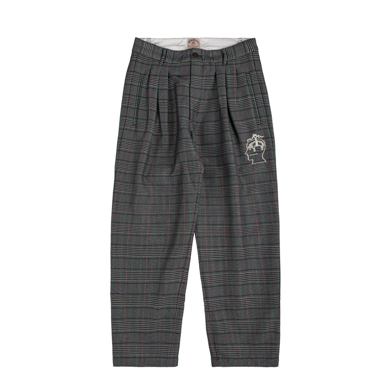 Brain Dead x Brooks Brothers Glen Check Pleated Trouser - 30 / Grey - 1