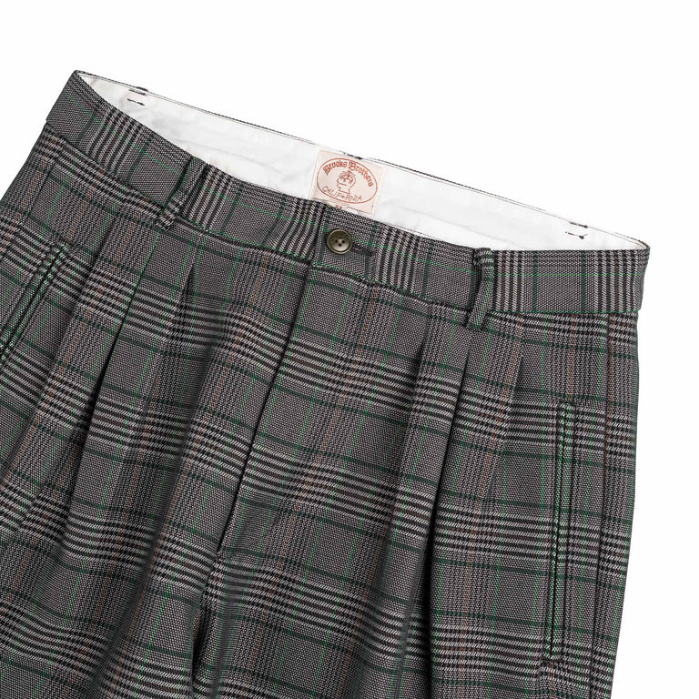 Brain Dead x Brooks Brothers Glen Check Pleated Trouser - 30 / Grey - 3