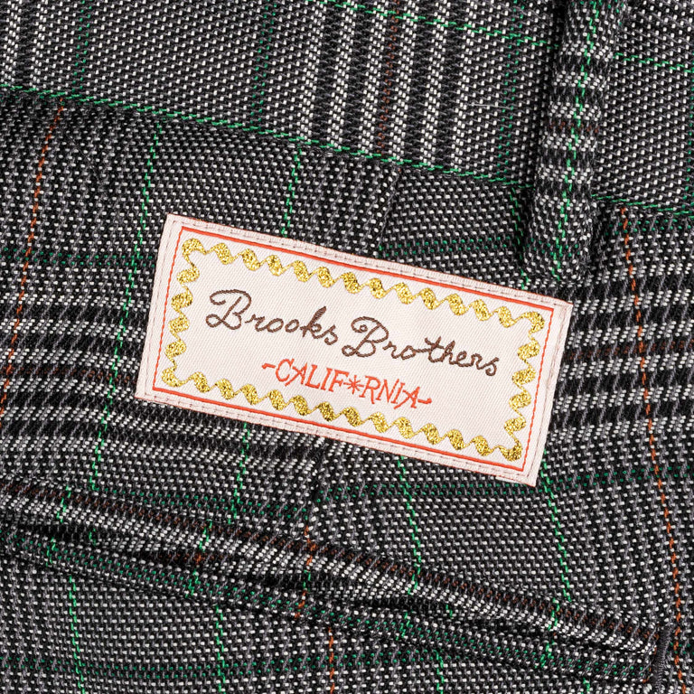 Brain Dead x Brooks Brothers Glen Check Pleated Trouser - 30 / Grey - 7